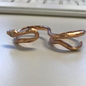 Kendra Scott snake ring rose gold double ring